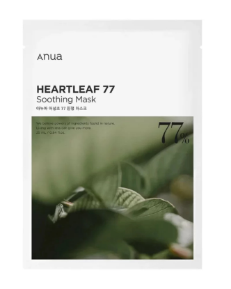 Picture of HEARTLEAF 77% SOOTHING SHEET MASK